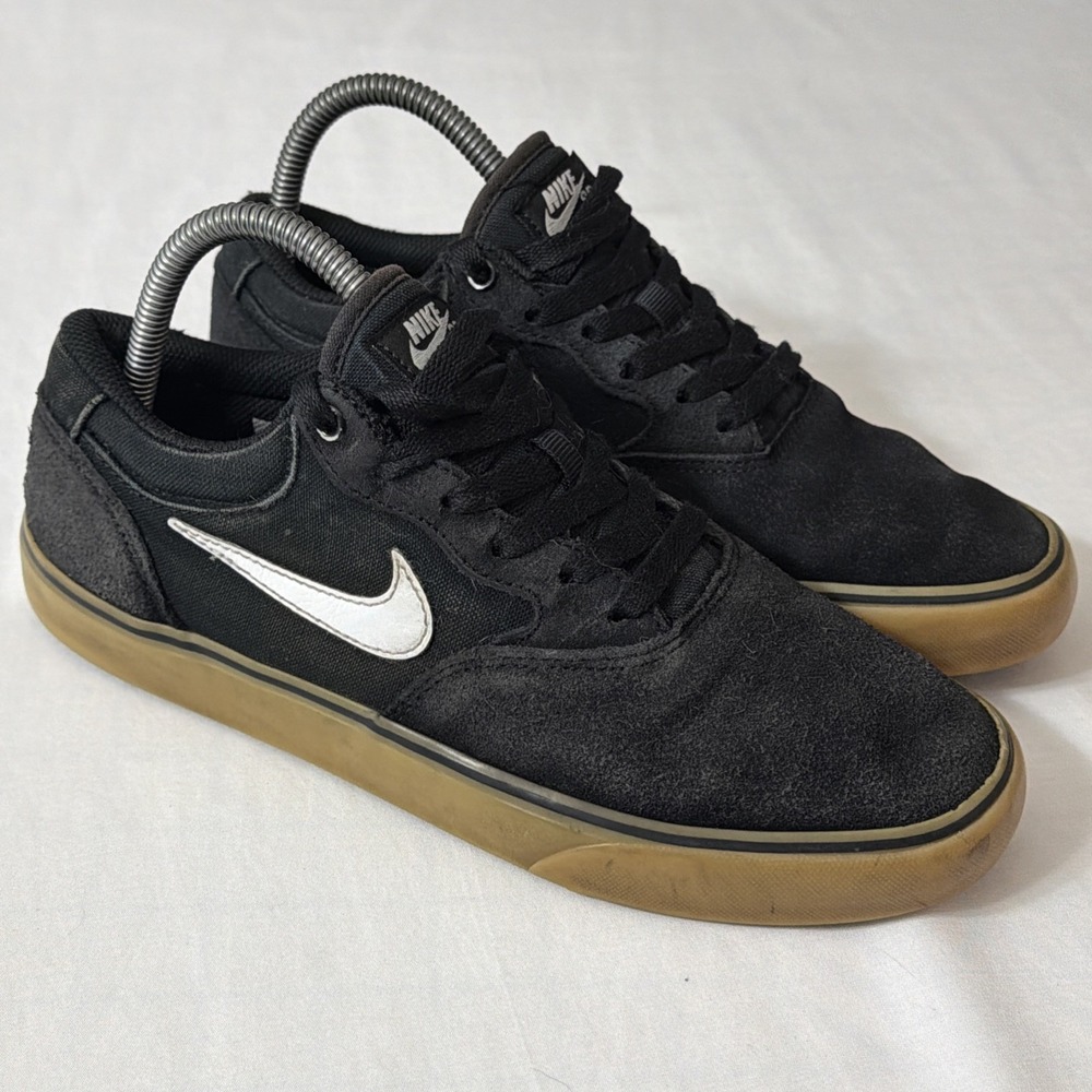 Nike SB Chron 2 Shoes Mens Size 7 Black Suede Skate Sneakers DM3493-002 Gym Fit